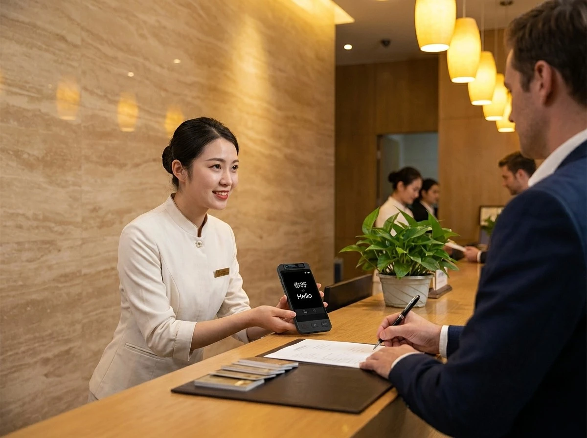 Translator for hotel reception Translator for hotel reception